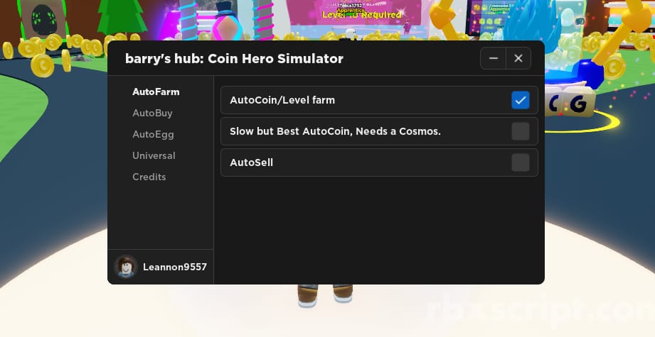 Coins Hero Simulator: Auto Farm, Auto Buy, Auto Eggs
