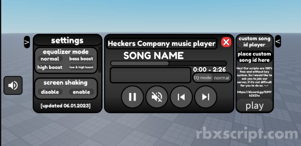 Heckers Company music player