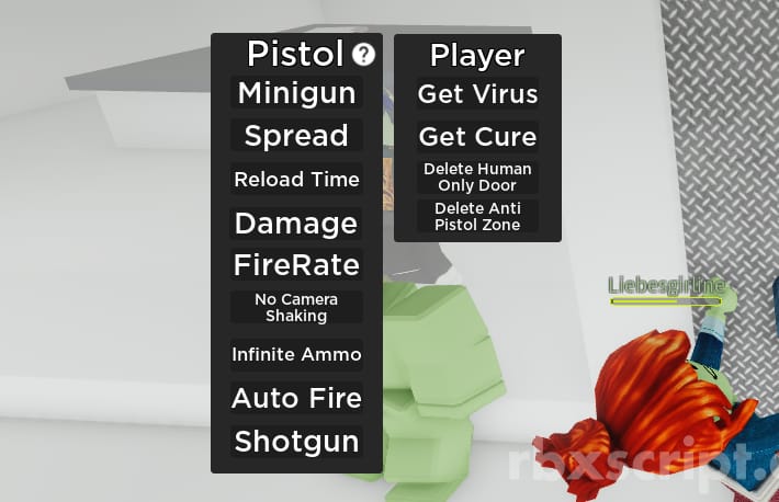 Zombie lab: Inf Ammo, Fire Rate, Get Minigun