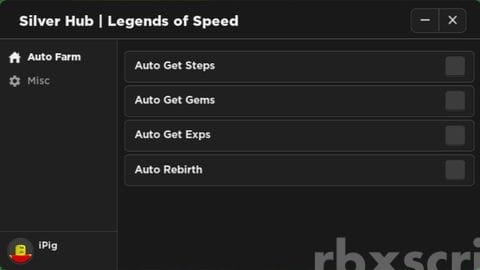Legends Of Speed: Auto Get Steps, Auto Get Gems, Auto Rebirth