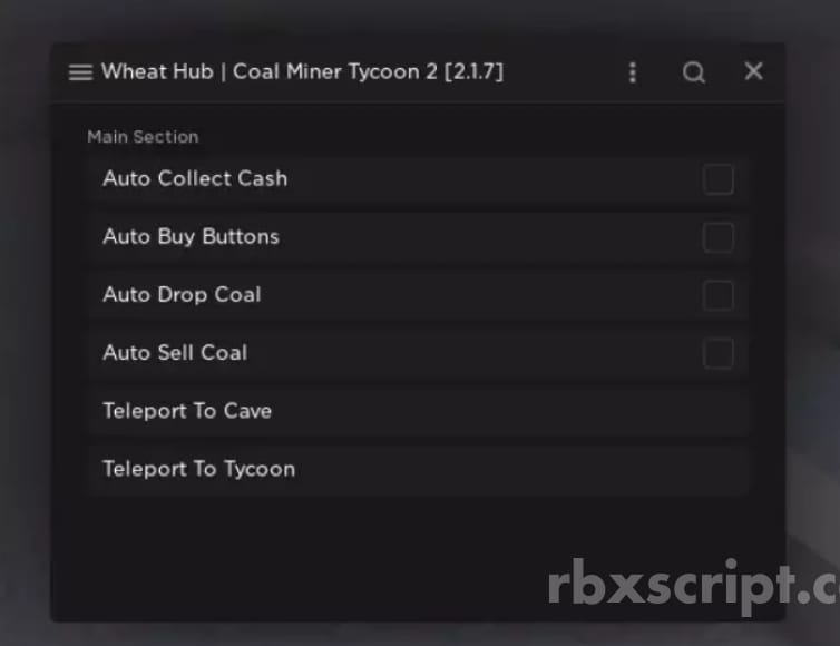 Coal Miner Tycoon 2: Auto Collect Cash, Auto Buy Buttons, Auto Drop Coal