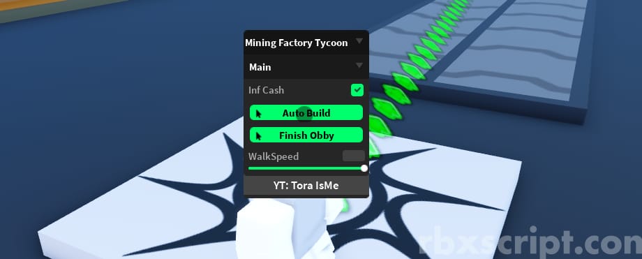 Mining Factory Tycoon: Inf Cash, Finish Obby, Walkspeed