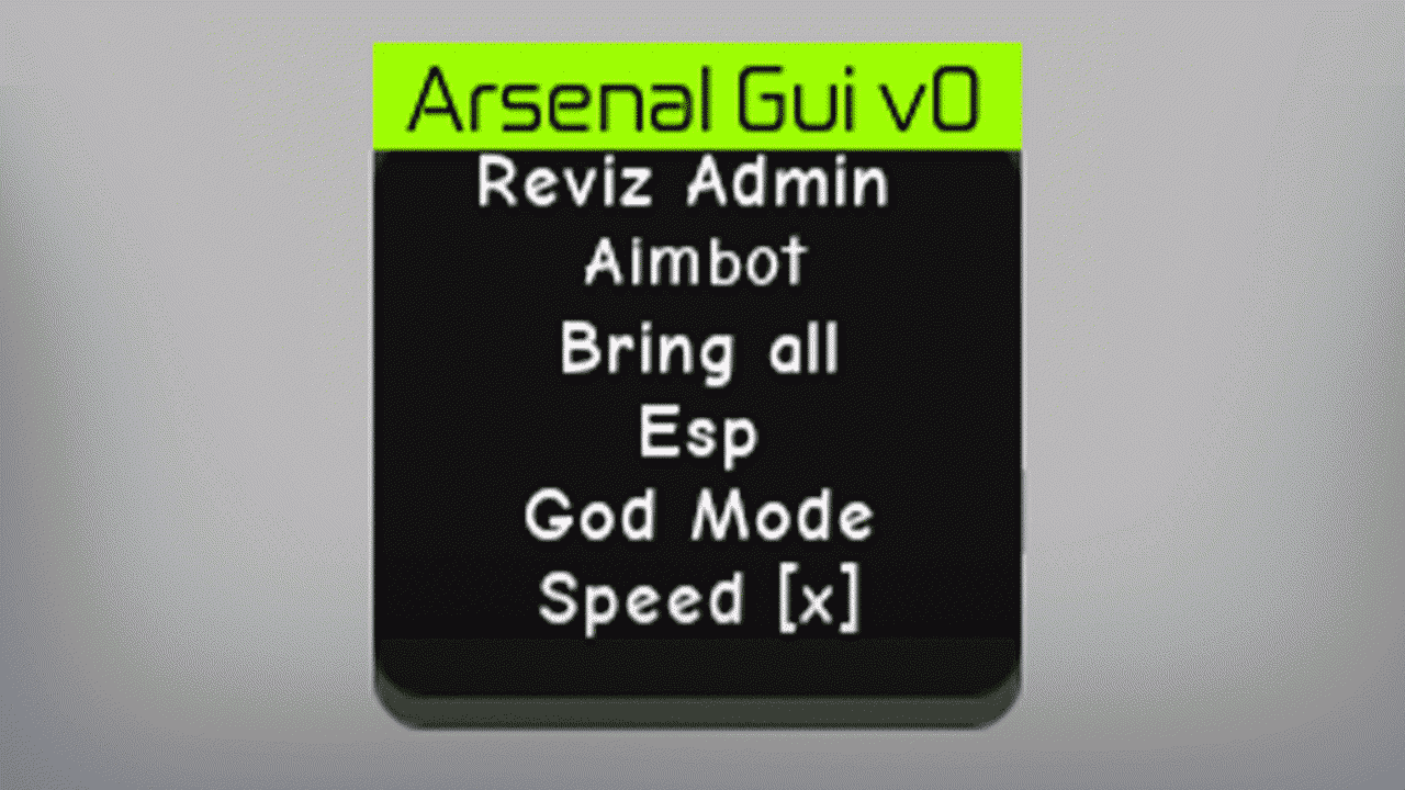 Arsenal Gui V0 Scripts Rbxscript The Best Scripts Only Here - roblox speed script gui