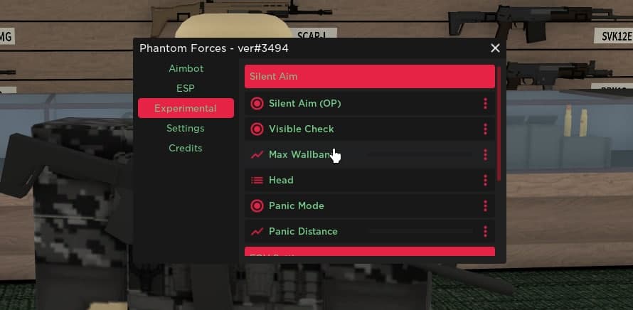 Phantom Forces Script Hack GUI  ESP, Aimbot, Silent Aim, Wallbang