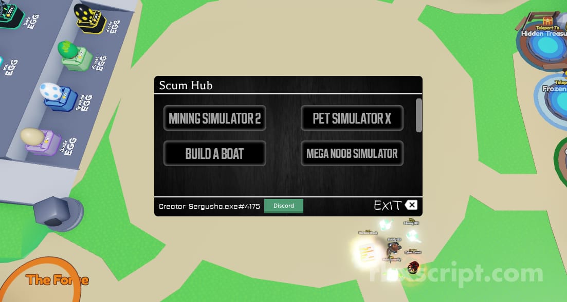 Scum Hub [Mining Simulator 2, Pet Simulator X and many other games]