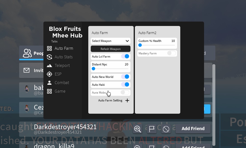 Blox Fruit Script GUI (Mobile/PC) Autofarm, Autoraid, Auto bounty Hunt  Latest Version - BiliBili