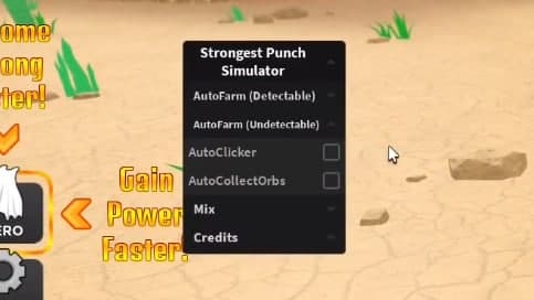 Strongest Punch Simulator [ AutoClicker / AutoCollectOrbs / Noclip ]