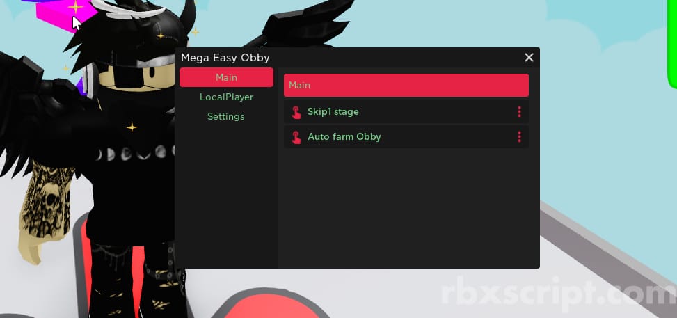 Mega Easy Obby [Auto FArm, Skip 1 Stage]