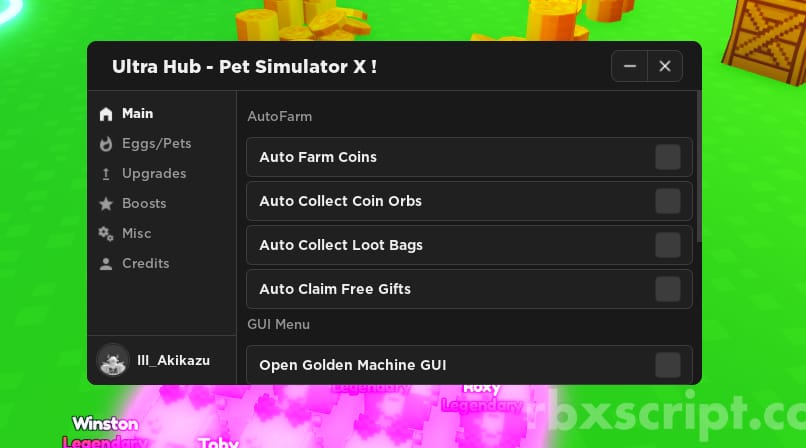 Pet Simulator X [Autofarm, Open Eggs, Auto use boosts]