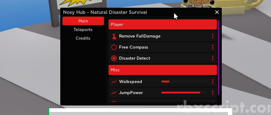 Natural Disaster Survival [Freee Compas, Natural Detect, No Fall Damage]