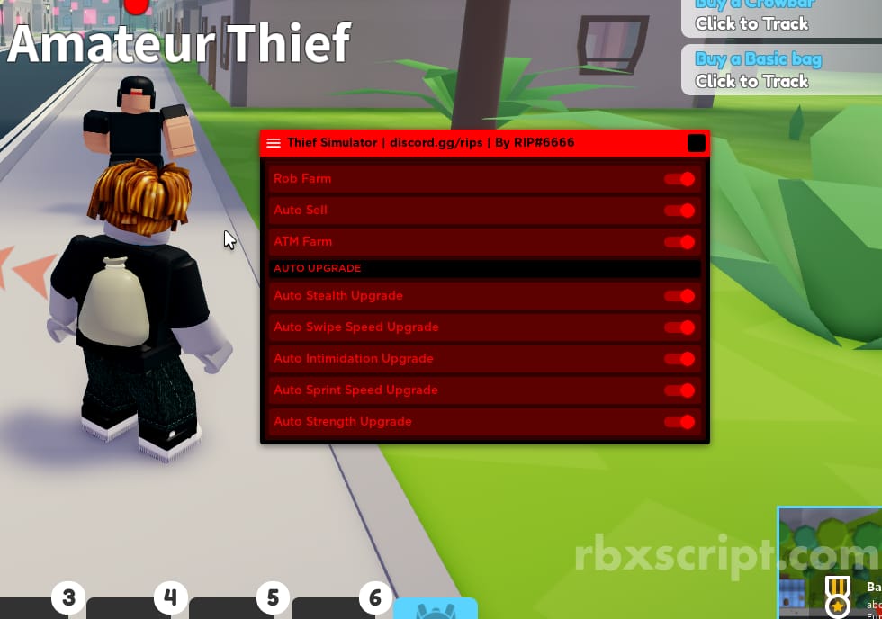 Thief Simulator [Rob Farm, Auto Sell, ATM Farm]