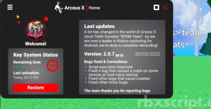 Free Download Arceus X v2.0.1