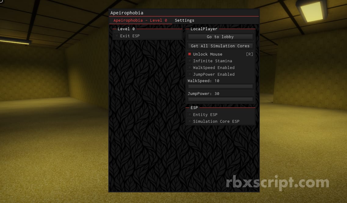 UPDATE 3] Apeirophobia Script GUI / HACK, Exit Every Level, Get Free  Titles