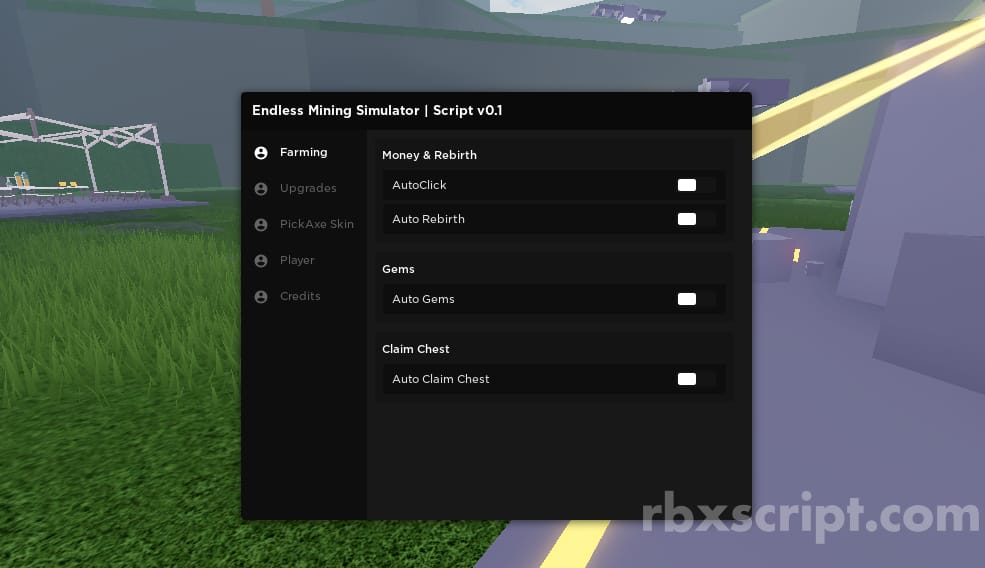 Endless Mining Simulator [GUI - Auto Farm, Auto Gems & More!]