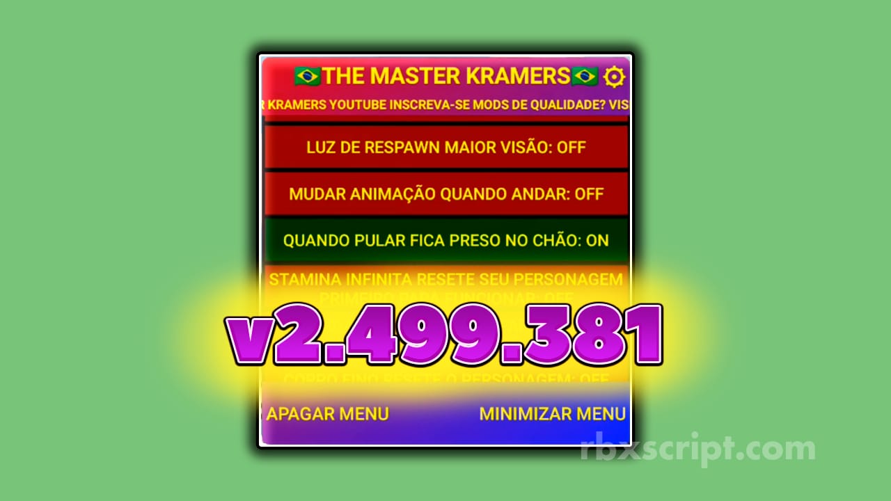 The Master Kramers | Roblox Mod Menu v 2.499.381