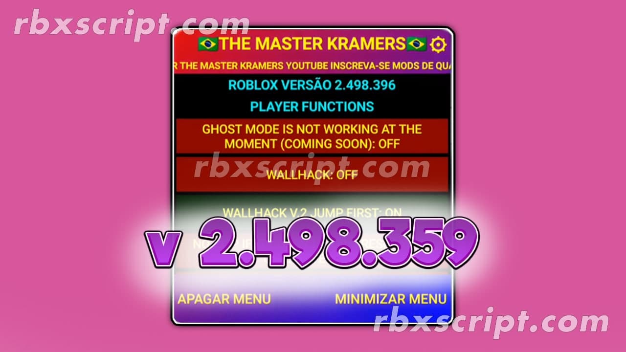 The Master Kramers | Roblox Mod Menu v 2.498.396
									